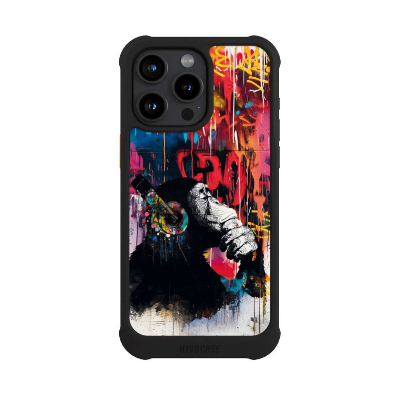 iPhone 15 Pro Max NIVOmax Chimp Blue Streetart