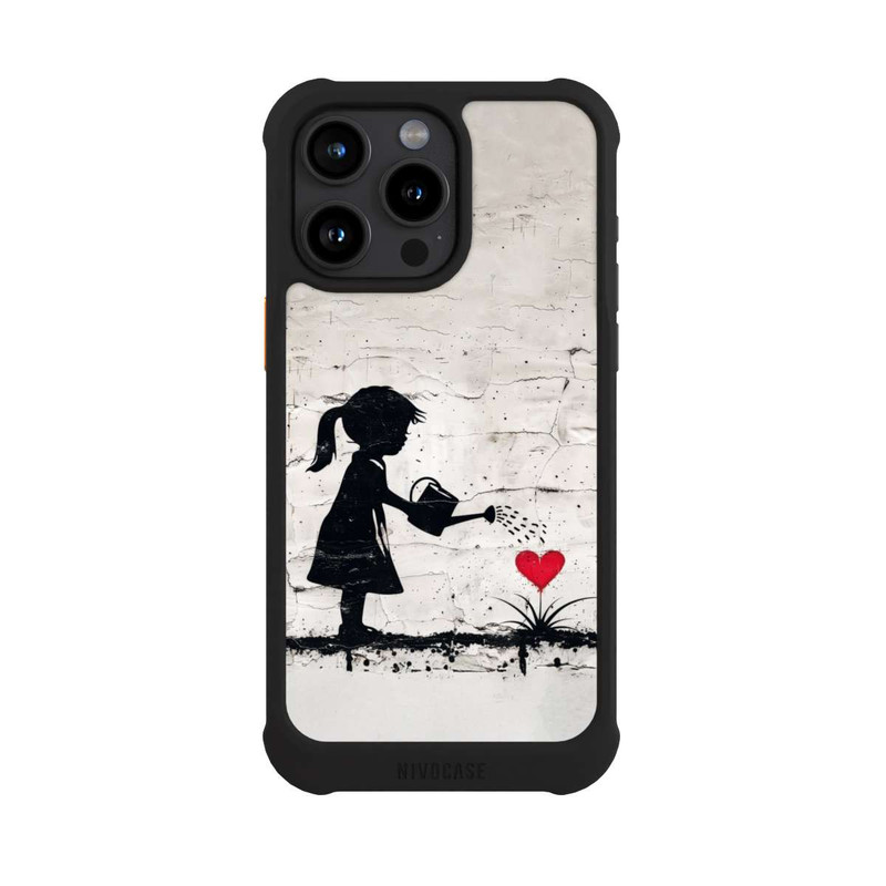 iPhone 15 Pro Max NIVOmax Girl Watering Bunch of Flowers 