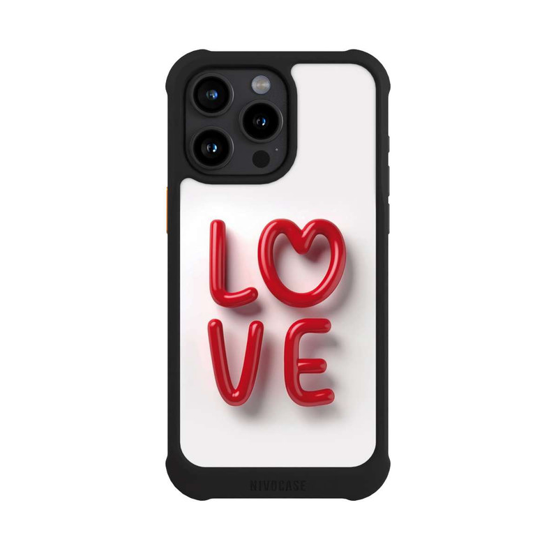 iPhone 15 Pro Max NIVOmax Love Statement Red with AI