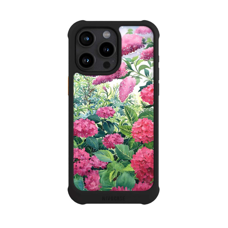 iPhone 15 Pro Max NIVOmax Garden Hydrangeas and Buddleia by Christopher Ryland