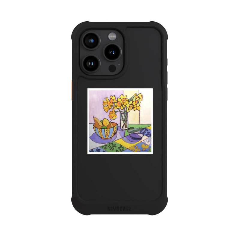 iPhone 15 Pro Max NIVOmax Daffodil Patchwork, 2023, by Catherine J Martzloff