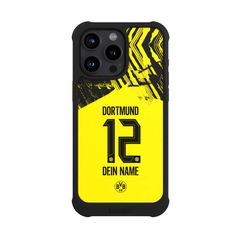 Apple iPhone 15 Pro Max NIVOmax BVB Trikot Personalisierbar 25-26