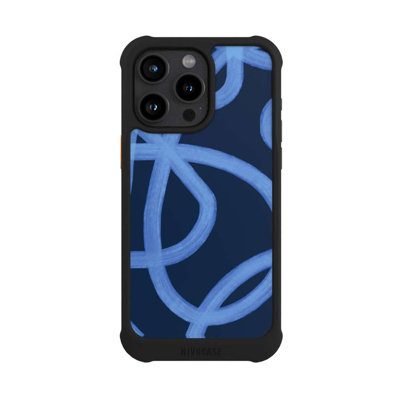 iPhone 15 Pro Max NIVOmax Laced Up Tones of Blue