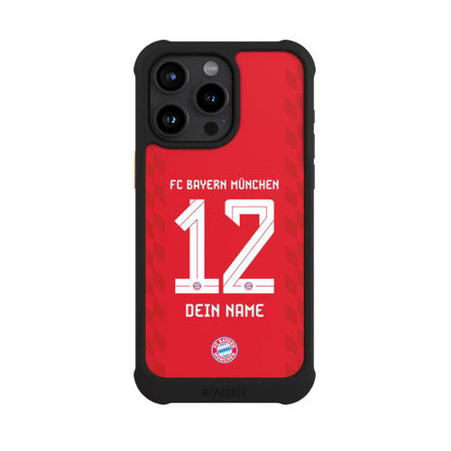 Apple iPhone 15 Pro Max NIVOmax FC Bayern München Trikot Personalisierbar 25-26