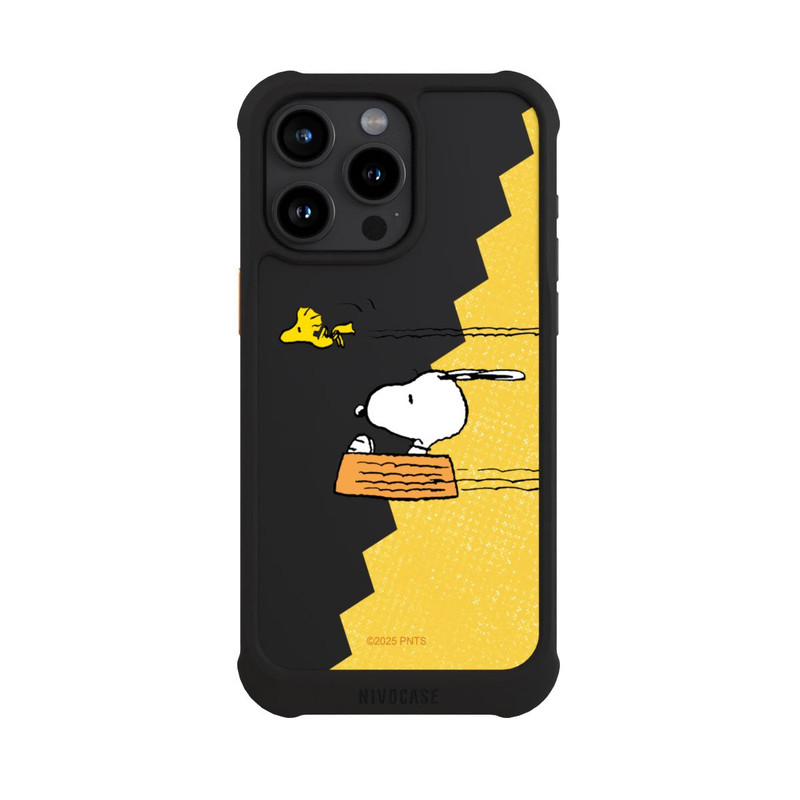 iPhone 15 Pro Max NIVOmax Peanuts-Snoopy und Woodstock Transparent
