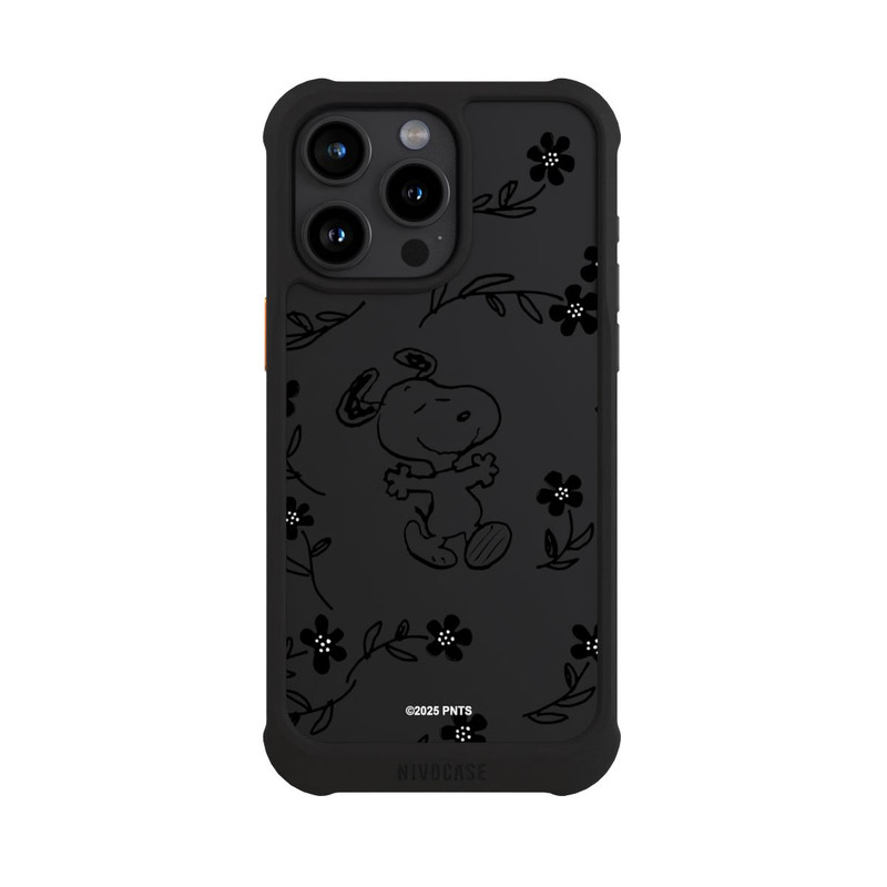 iPhone 15 Pro Max NIVOmax Snoopy und Flowers Transparent