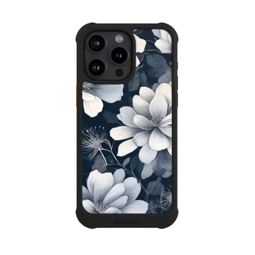 Apple iPhone 15 Pro Max NIVOmax Negative Flower Blue White with AI