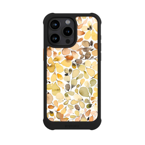 Apple iPhone 15 Pro Max NIVOmax Eukalyptus Aquarellblätter Braun Herbst