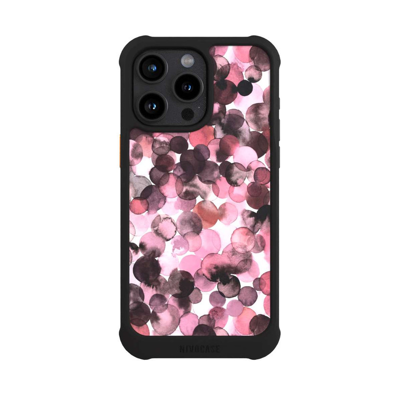 iPhone 15 Pro Max NIVOmax Purple Dots Watercolor
