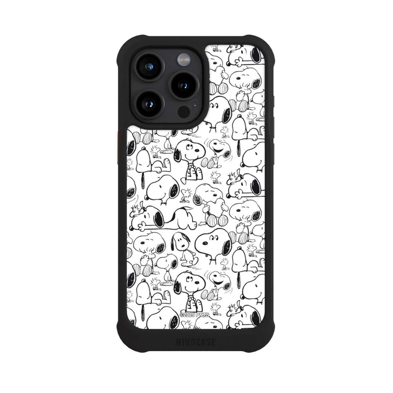 iPhone 15 Pro Max NIVOmax Classic Snoopy Pattern White