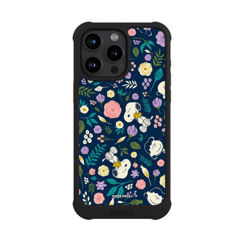 iPhone 15 Pro Max NIVOmax Peanuts Dark Flower Pattern