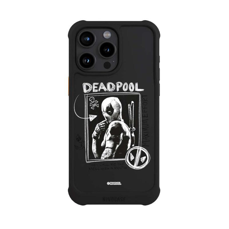 iPhone 15 Pro Max NIVOmax Deadpool Transparent