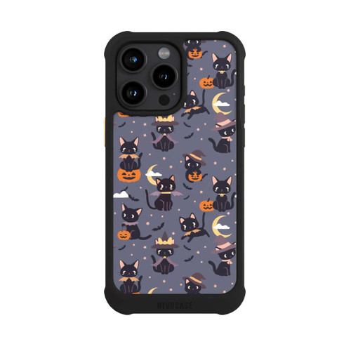 Apple iPhone 15 Pro Max NIVOmax Cute Halloween Witch Cats and Pumpkins
