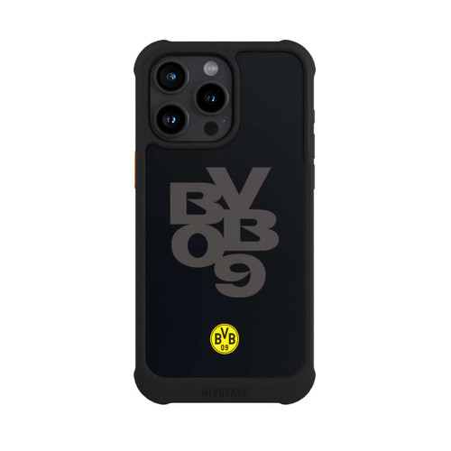 Apple iPhone 15 Pro Max NIVOmax BVB09 Grau Schwarz