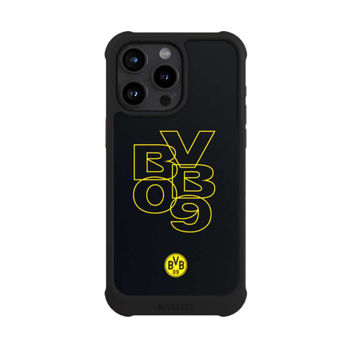 Apple iPhone 15 Pro Max NIVOmax BVB09 Gelb Schwarz