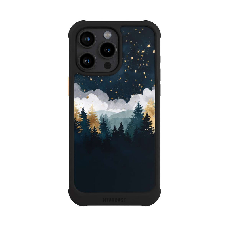 iPhone 15 Pro Max NIVOmax Forêt Nocturne Indigo