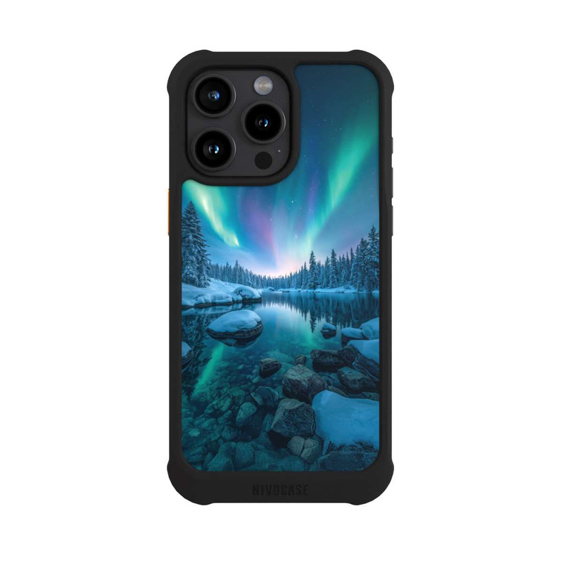iPhone 15 Pro Max NIVOmax Nordlichter Glühen mit KI