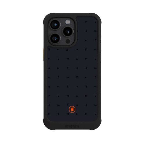 Apple iPhone 15 Pro Max NIVOmax Nivocase Pattern Dark Grey