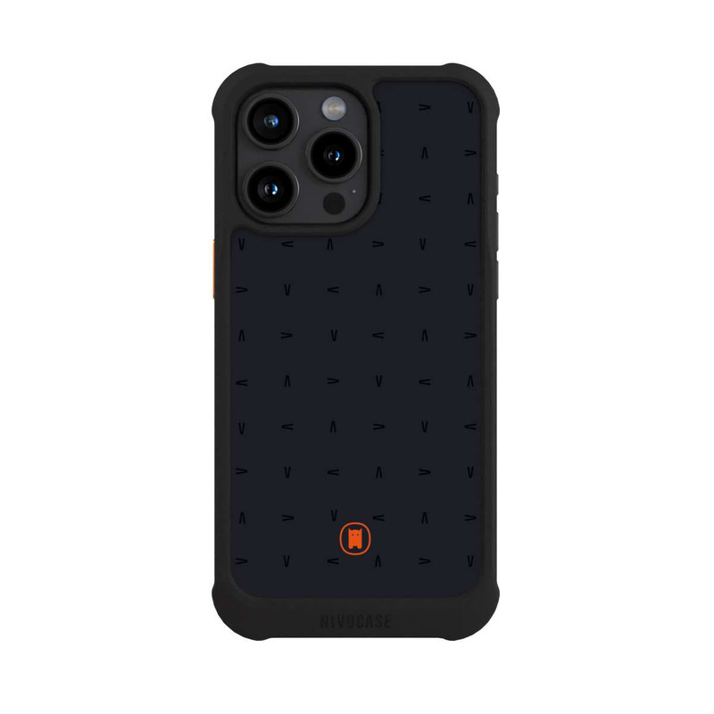 iPhone 15 Pro Max NIVOmax Nivocase Pattern Dark Grey
