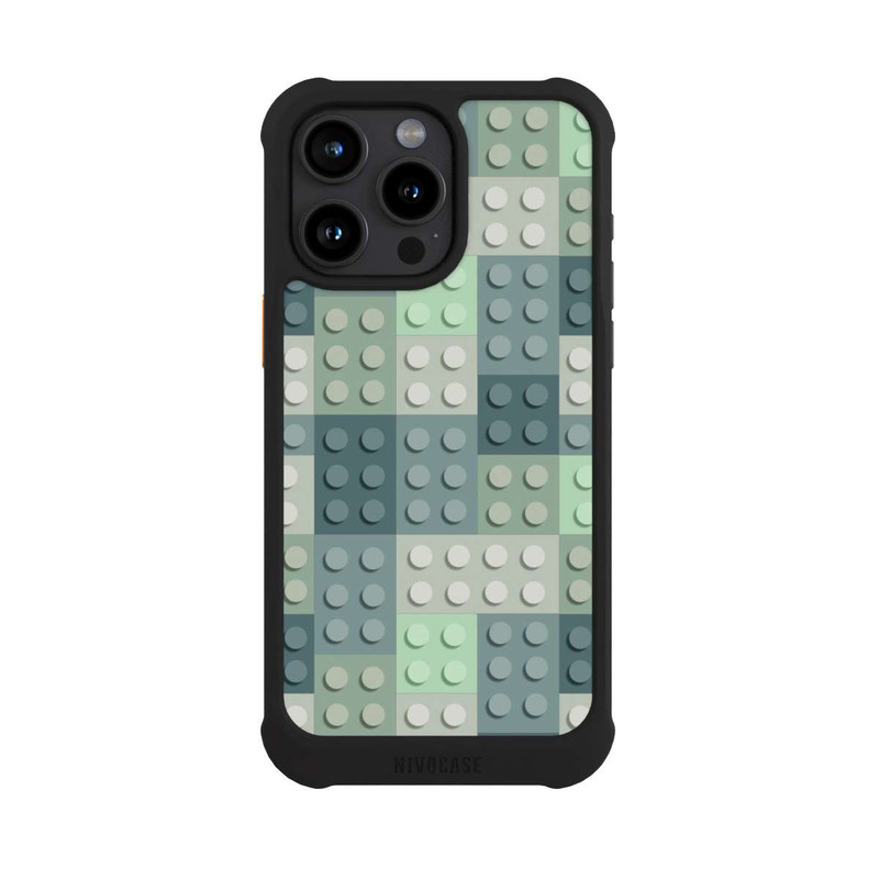 iPhone 15 Pro Max NIVOmax Modèle de blocs verts