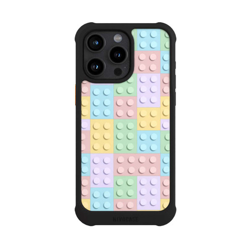 Apple iPhone 15 Pro Max NIVOmax Buntes Blockmuster