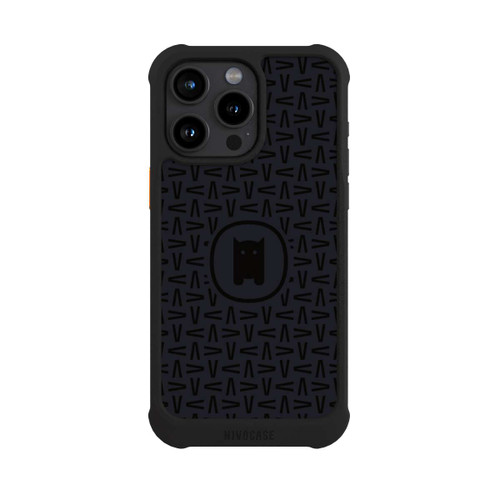 Apple iPhone 15 Pro Max NIVOmax Nivocase Muster Schwarz Grau