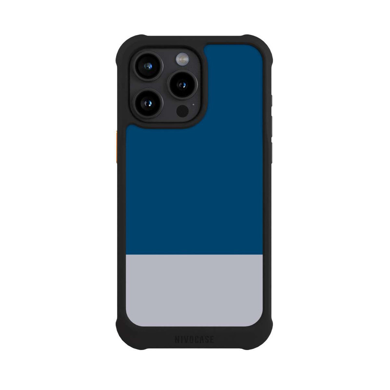 iPhone 15 Pro Max NIVOmax Dark Blue and Grey Color Combination