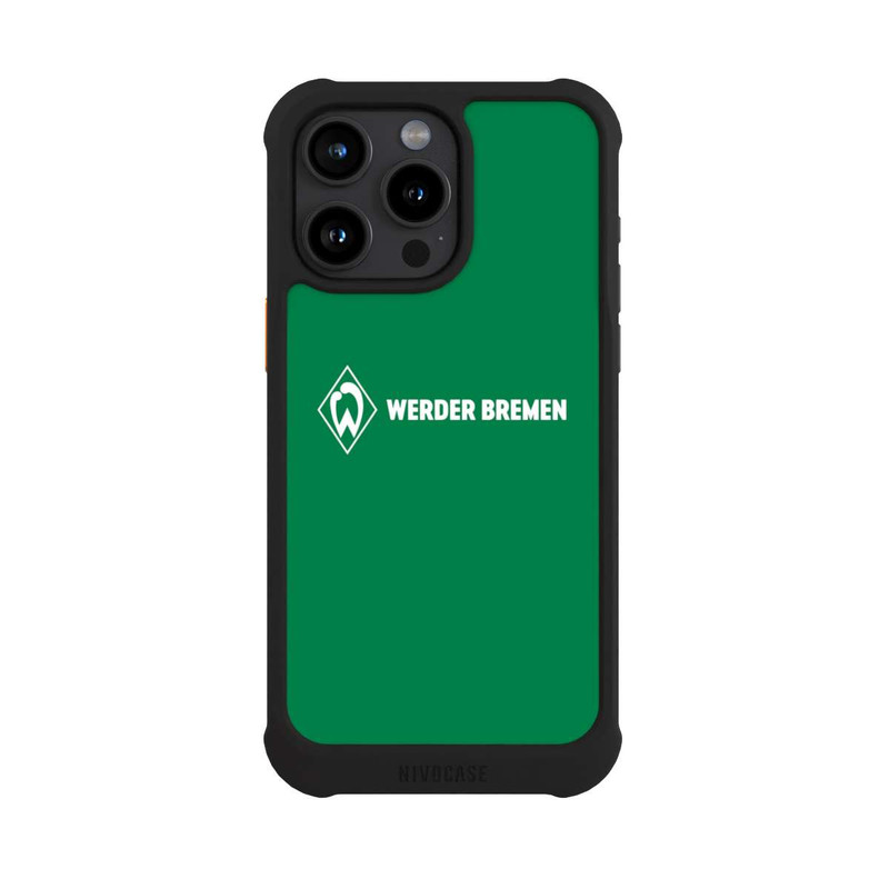 iPhone 15 Pro Max NIVOmax Werder Bremen Schriftzug Raute Grün
