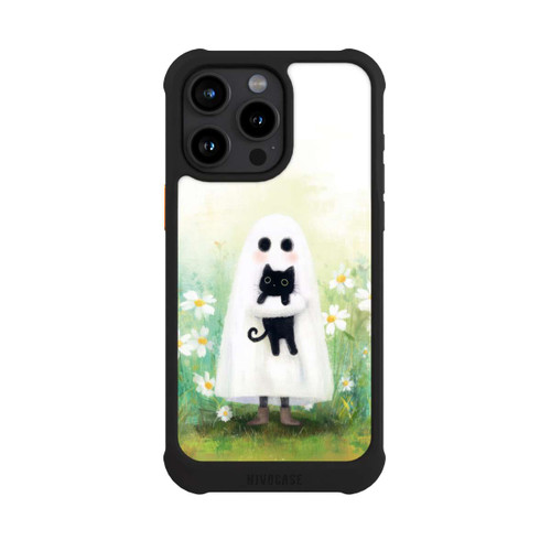 Apple iPhone 15 Pro Max NIVOmax Geist und Katze Halloween mit KI