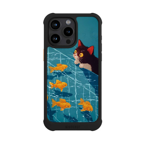 Apple iPhone 15 Pro Max NIVOmax Die Katze im Pool mit KI