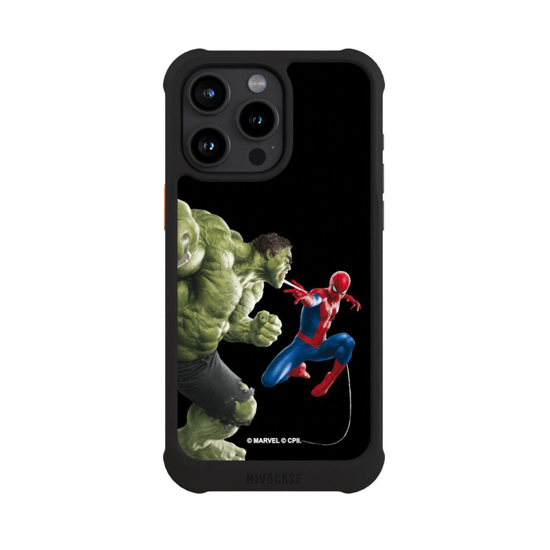 iPhone 15 Pro Max NIVOmax Spider-Man und Hulk