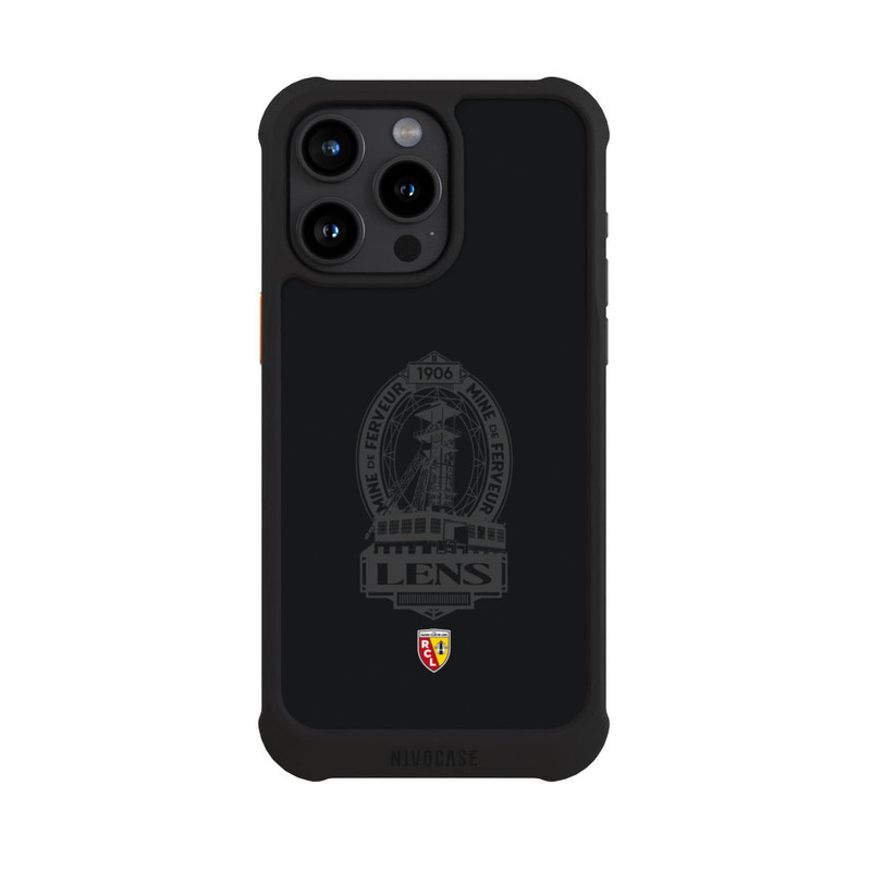 iPhone 15 Pro Max NIVOmax RC Lens Mine de Ferveur Emblem schwarz