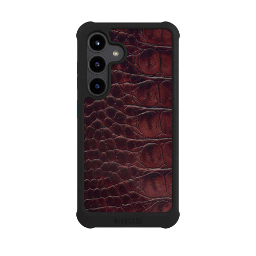 Samsung Galaxy S24 NIVOmax Cuir de Crocodile