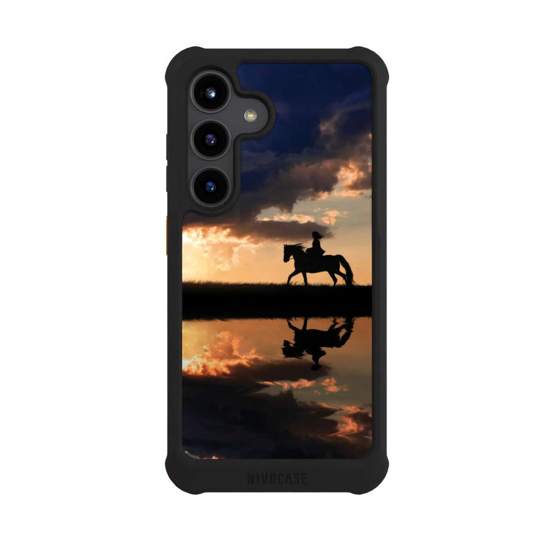 Galaxy S24 NIVOmax Ausritt im Sonnenuntergang