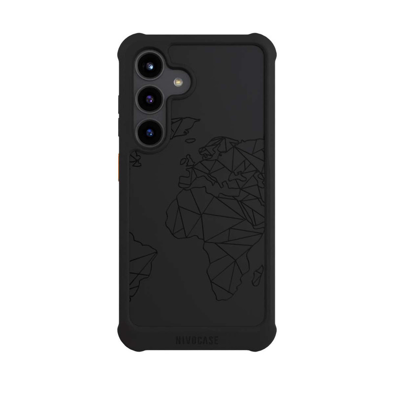 Galaxy S24 NIVOmax Polygon Map Black transparent