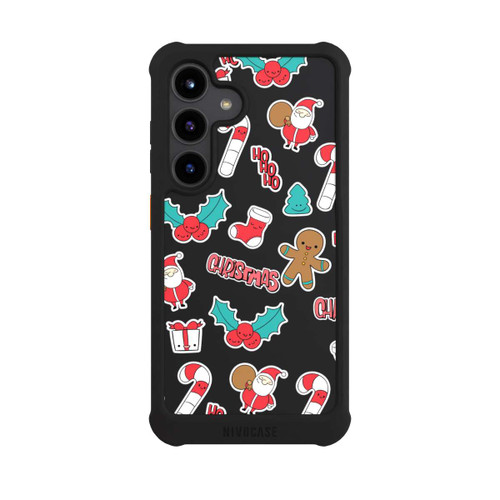 Samsung Galaxy S24 NIVOmax Christmas Pattern transparent