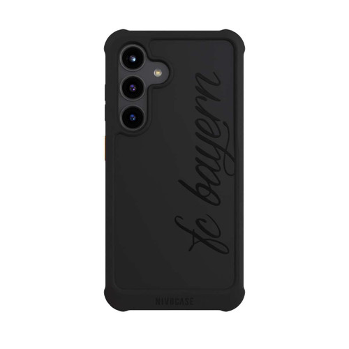 Samsung Galaxy S24 NIVOmax Schwarzes FCB Girlmotiv - ohne Hintergrund