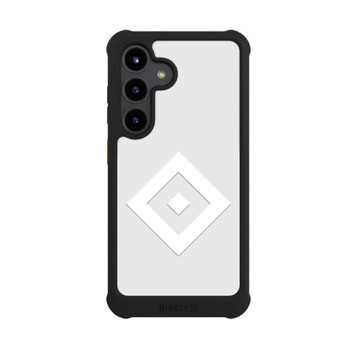 Samsung Galaxy S24 NIVOmax Rauten Logo auf HSV Grau