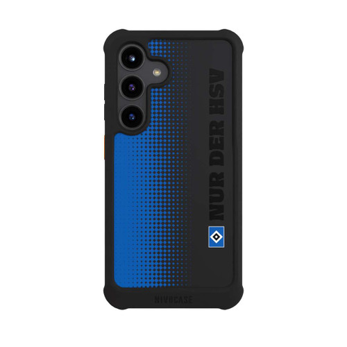 Samsung Galaxy S24 NIVOmax Nur der HSV - Rautenraster Blau - ohne Hintergrund