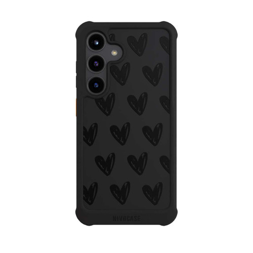 Samsung Galaxy S24 NIVOmax Herzen Schwarz ohne Hintergrund
