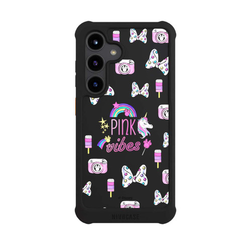 Samsung Galaxy S24 NIVOmax Pink Vibes Transparent