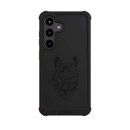 Samsung Galaxy S24 NIVOmax Wolf Mandala ohne Hintergrund