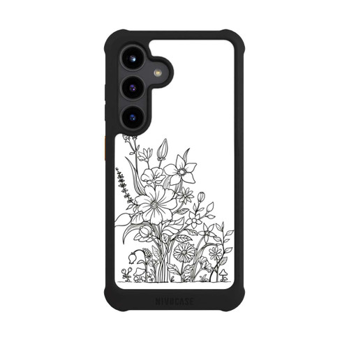 Samsung Galaxy S24 NIVOmax Flowers Line Art