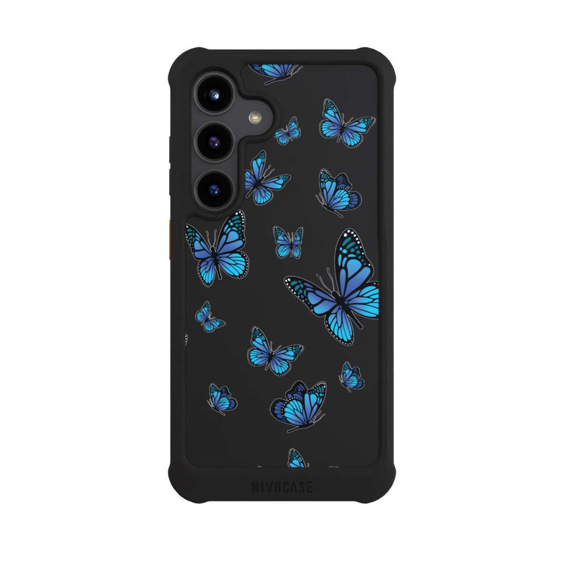 Galaxy S24 NIVOmax Motif papillon transparent