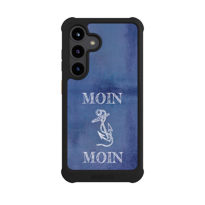 Galaxy S24 NIVOmax ancre grunge bleu