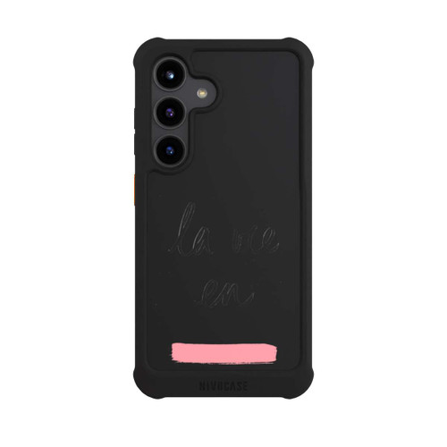 Samsung Galaxy S24 NIVOmax La vie en Pink Transparent