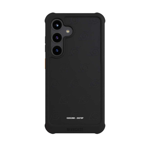 Samsung Galaxy S24 NIVOmax Schwarzes Konoha-Muster Transparent