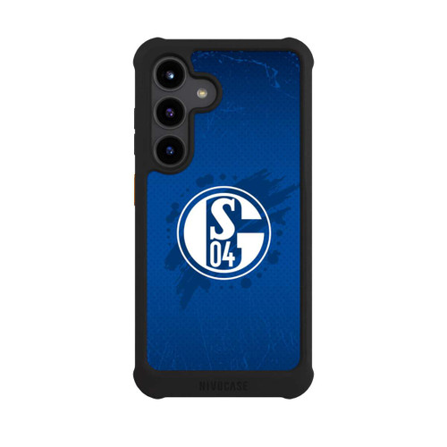 Samsung Galaxy S24 NIVOmax Schalke 04 Farbe Fleck Blau