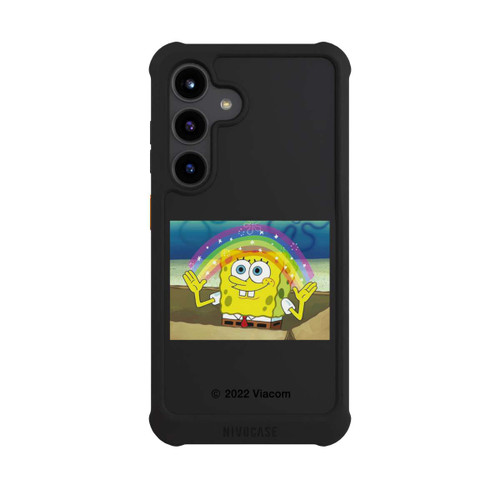 Samsung Galaxy S24 NIVOmax Spongebob - Rainbow Meme transparent