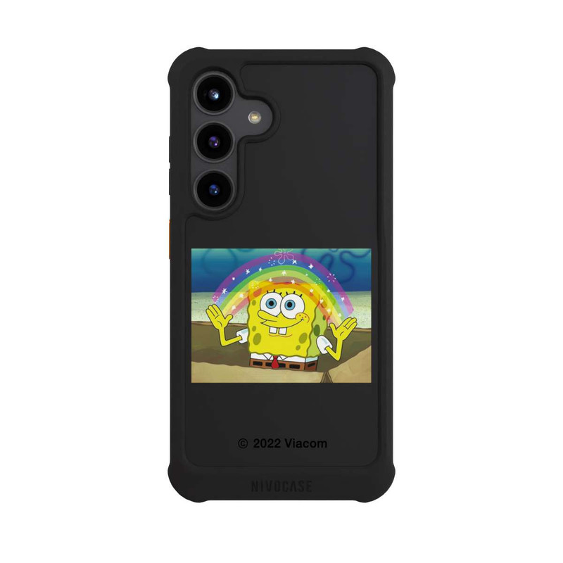 Galaxy S24 NIVOmax Spongebob - Regenbogen Meme transparent